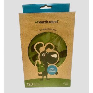 120 Bags Unscented Earth Rated Extra Strong Leak-Proof Poop Bags for Dogs & Cats